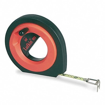 Long Tape Measure 3/8 In x 100 ft Orange