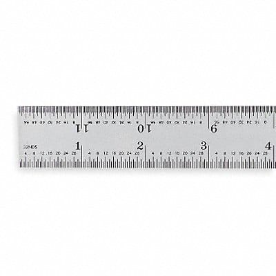 Steel Rule Rigid 12 In 8/16/32/64ths