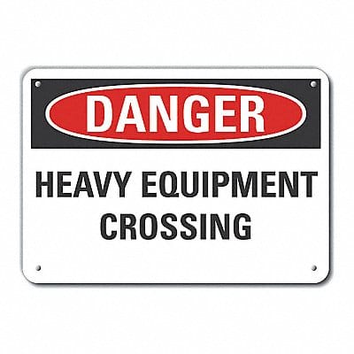 Rflct Traffic Safety Danger Sign 7x10in