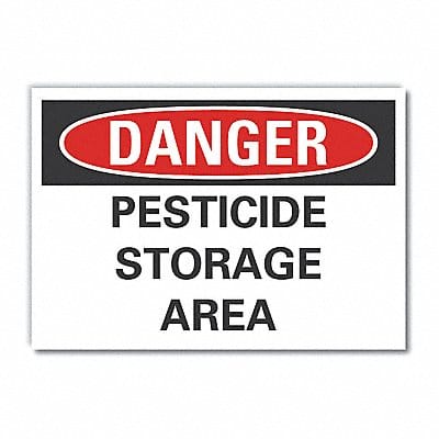 Pesticide Danger Labl 5inx7in Polyester