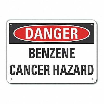 Danger Sign 7 in x 10 in Aluminum