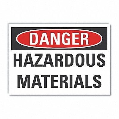 Hazardous Mtrls Danger RflctvLbl 3.5x5in