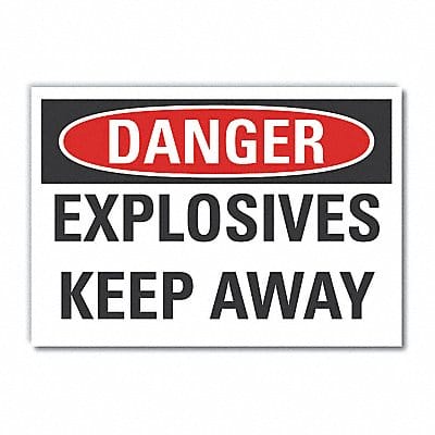 Explosive Mtrl Danger Lbl 3.5x5in