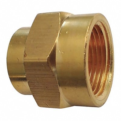 Reducing Coupling Brass 3/4 x 1/2 in