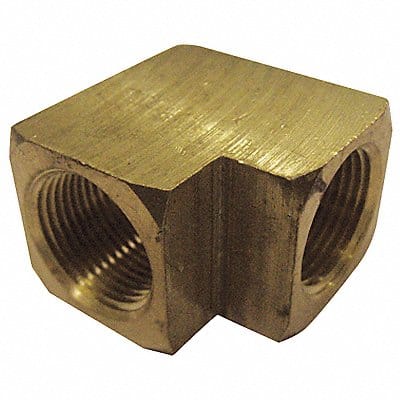 90 Extruded Elbow Brass 1/8 in 10 PK