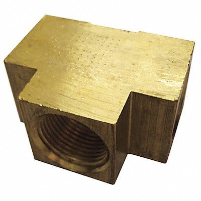 Extruded Tee Brass 1/2 in FNPT 10 PK