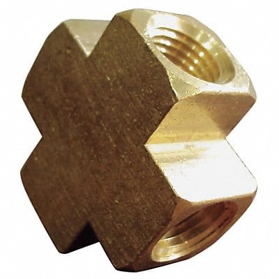 Cross Brass 3/8 in Pipe Size Female NPT