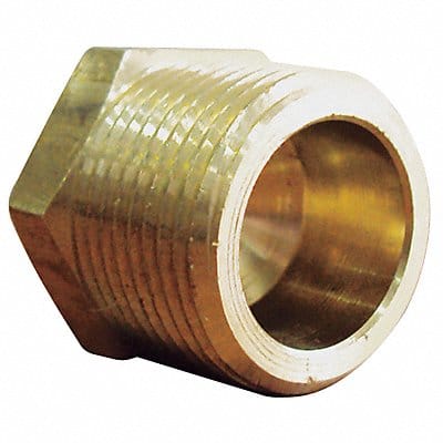 Hex Head Plug Brass 1/8 in 10 PK