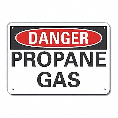 Propane Danger Sign 10inx14in Aluminum