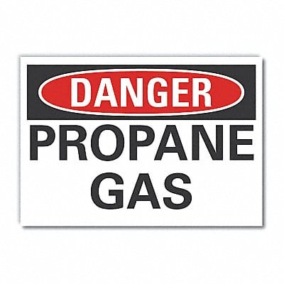 Propane Danger Lbl 3 1/2inx5in Polyester