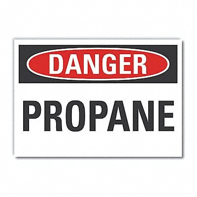 Propane Danger Rflctv Label 3.5inx5in