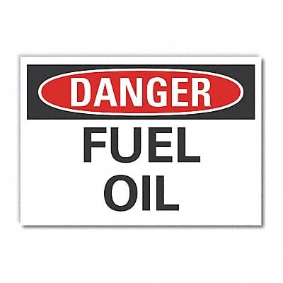 Fuel Material Danger Label 5x7in Polyest