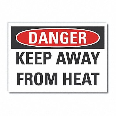 Keep Away Danger Lbl 5inx7in Polyester