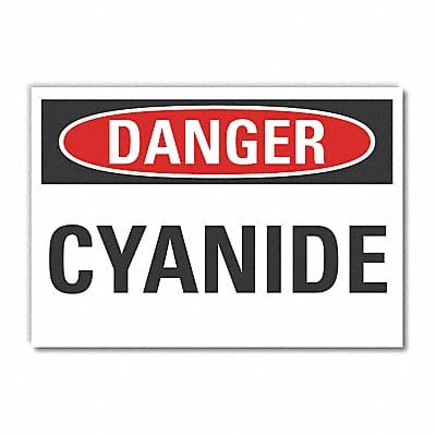 Cyanide Danger Lbl 10inx14in Polyester