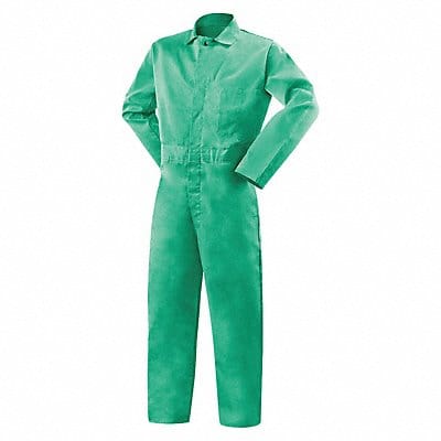 K7365 Cotton Coveralls Flame Resist Green L