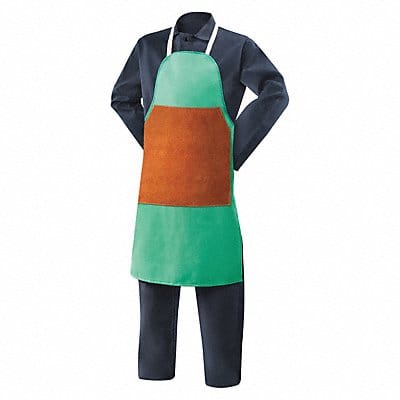 Cotton Bib Apron Flame Resist 36 Green