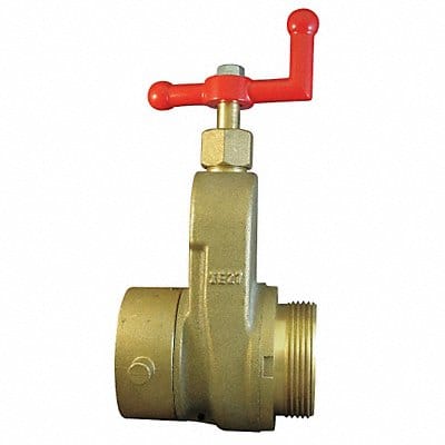 Hose Gate Valve 2.5in MxF NST Brass