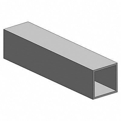 Tubing Square Aluminum 12 in Overall L