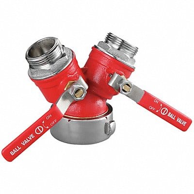 Fire Hose Ball Valve 11 1/4 L Bronze