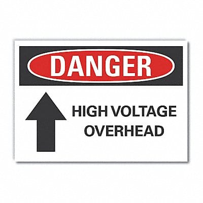 High Voltage Danger Lbl 10x14in Polyest