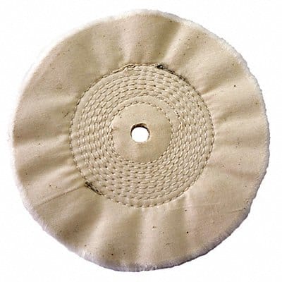 Buffing Wheel Center Sewn 6 in Dia