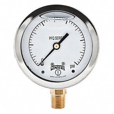 Qual Ss/Br Gauge 2.5 1/4Lm 5000Psi