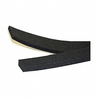 Gasket Black Foam Rubbr 1/4 x2 1 ft