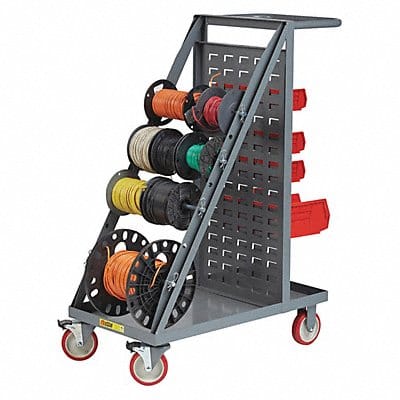 Wire Reel Cart Louvered Panel Back Model