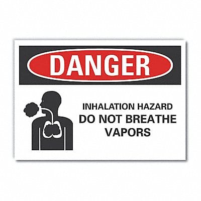 Inhalation Hazard Lbl 5x7in Polyester