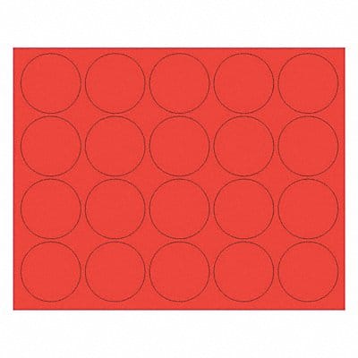 Magnetc Circles 3/4 Red PK20