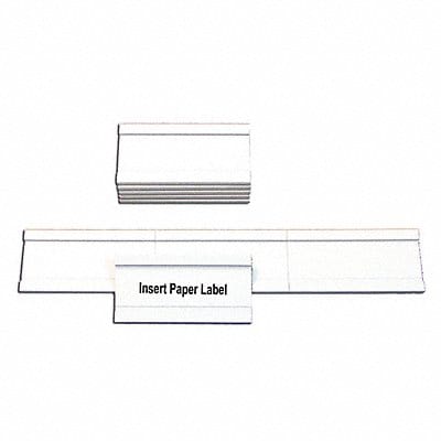 Magnetic Data Cards 1 x2 White PK25