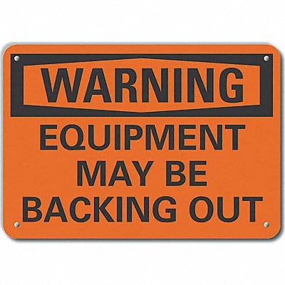 Traffic Safety Warn Sign 10x14in Plastic