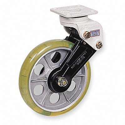 Shock-Absorbing Plate Caster Rigid