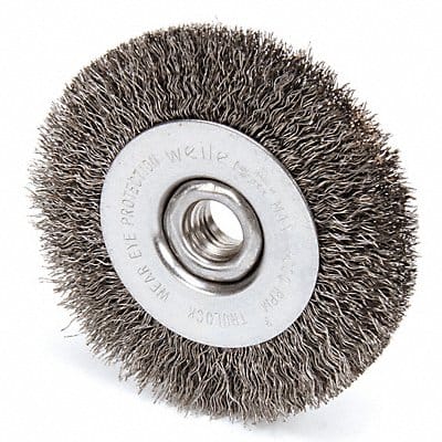 Crimped Wire Wheel Brush Threaded Arbor