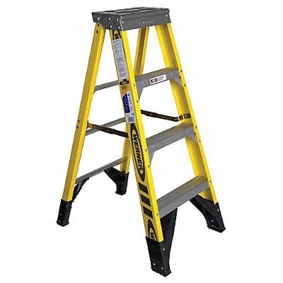 Stepladder Fiberglass 4 ft H 375 lb Cap