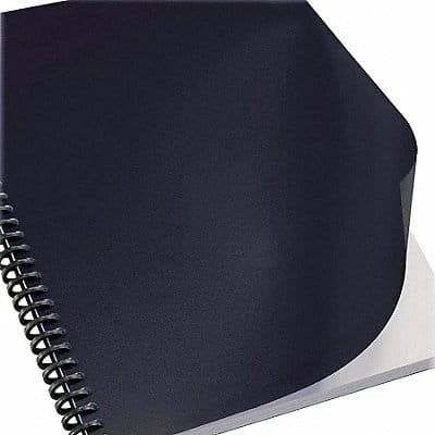 Binding Covers Leatherette Black PK100