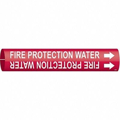 Pipe Markr Fire Protection Water 7/8in H