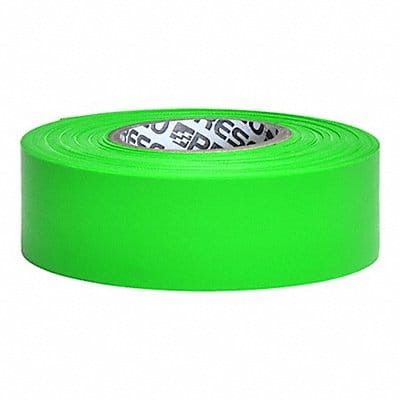 Flagging Tape Green 150 ft L 1 3/16 in