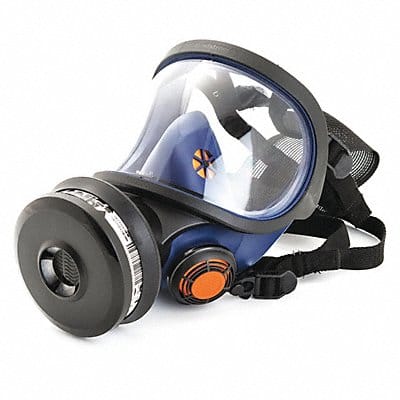 Full Face Respirator M/L Black Blue