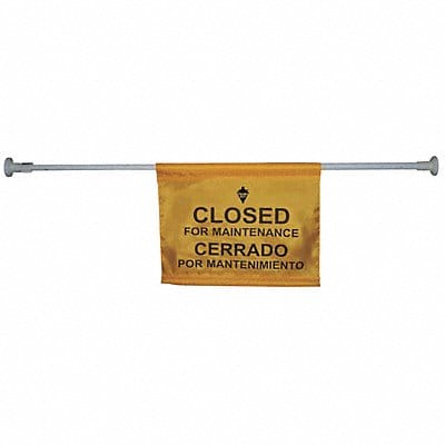 Door Barricade Sign 18inx13 3/4in Nylon