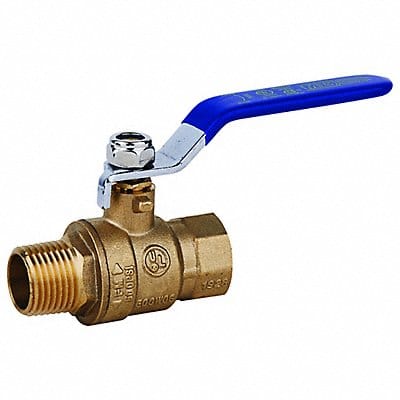 Brass Ball Valve FNPT x MNPT 3/4 in