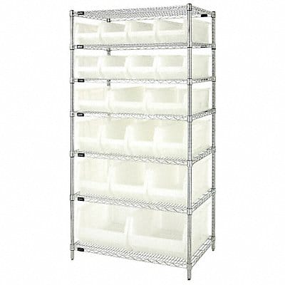 D5604 Bin Shlvng 24inx74inx36in Clear