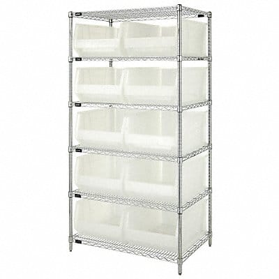 D5605 Bin Shlvng 24inx74inx36in Clear