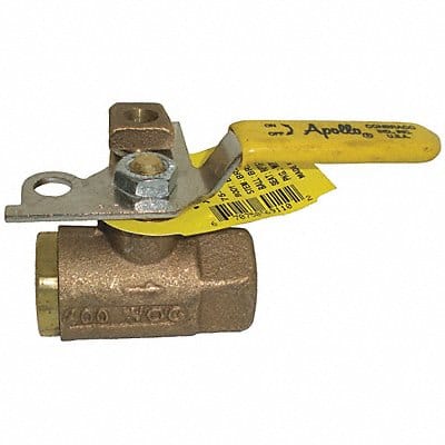 Bronze Ball Valve Inline FNPT 1/4 in