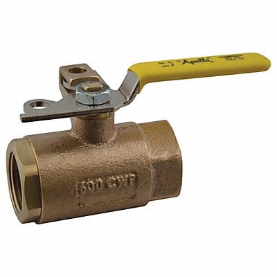 Bronze Ball Valve Inline FNPT 1/2 in