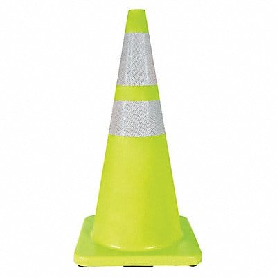 Traffic Cone 28 In.Fluorescent Lime