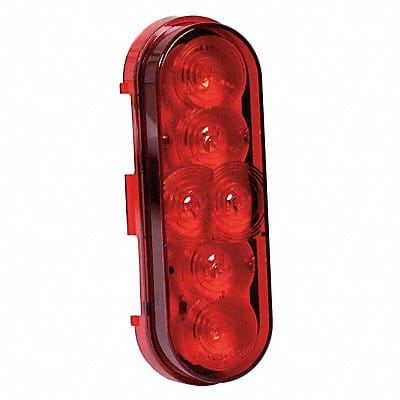 Stop/Turn/Tail Light Oval Red 6-3/8 L