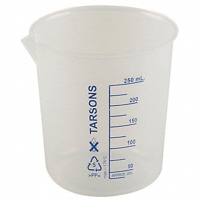 Beaker 250 mL 93.5 mm H 91 mm Dia PK6