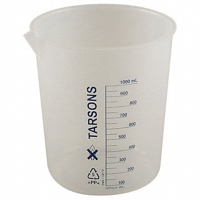 Beaker 1 L 150 mm H 140.3 mm Dia PK3