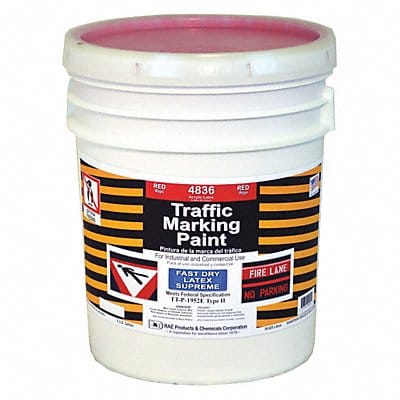 Traffic Zone Marking Paint 5 gal Red